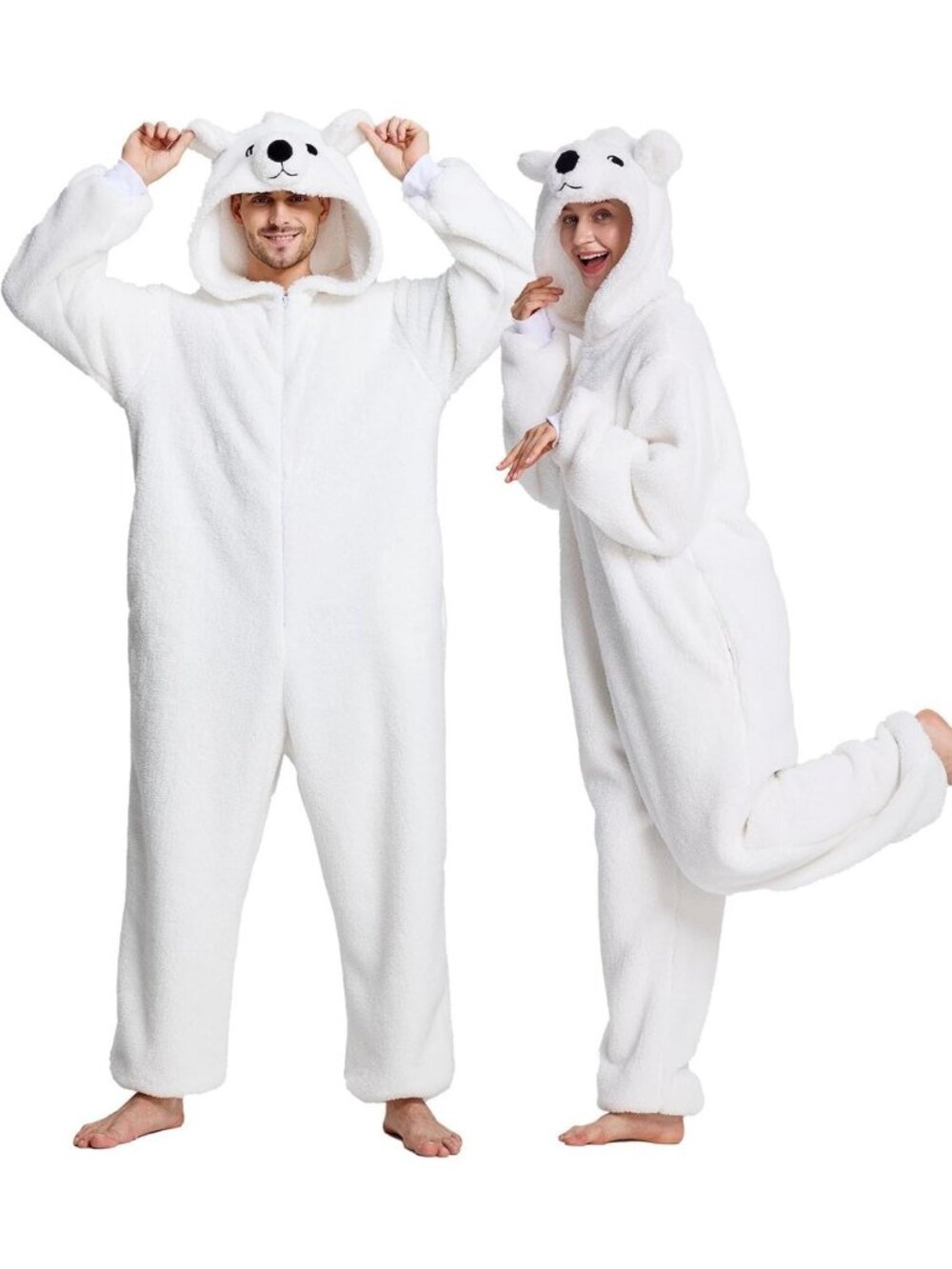 Cozy Unisex Animal Onesie Pajamas | Plush Halloween Costume & Sleepwear